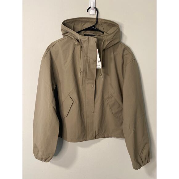 Uniqlo Jackets & Blazers - New Uniqlo Women's Cotton Blend Short Parka Puffer Jacket, Khaki Size Small